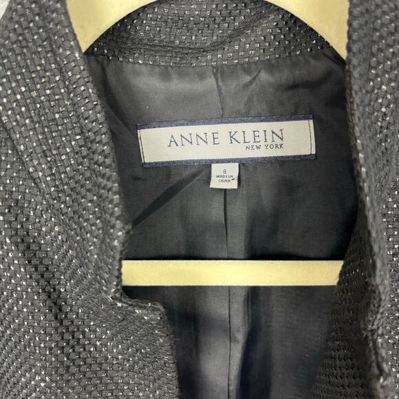 Anne Klein Black Textured Blazer - Picture 6 of 11